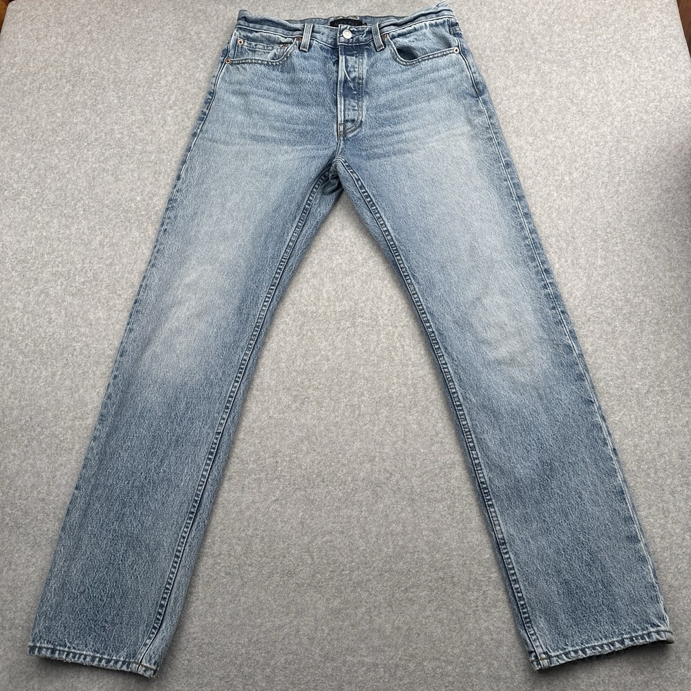 Alex Mill AM Original 5‎ Pocket Jeans Men's 30x31 Vintage Light Indigo Denim USA